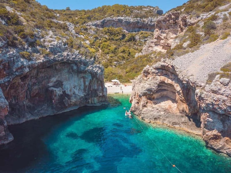 Split: Boat Tour to Blue Cave, Vis, Blue Lagoon, Hvar, Brač - Brač after Hvar: one last swim stop before returning to Split