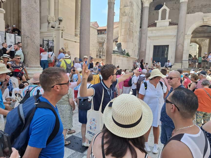 Split: City Walking Tour w/ Game of Thrones Locations - Temple of Jupiter and the headless Sphinx detail