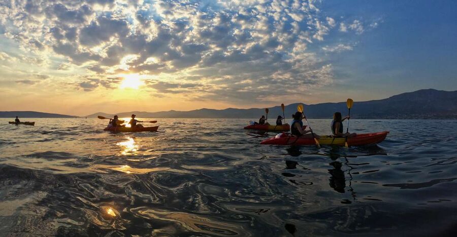 Split: Guided Sunset Sea Kayaking & Snorkeling Tour - Getting Set: Kayaks, Life Vests, Waterproof Barrels