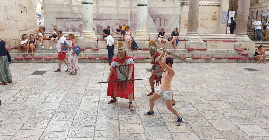 Split: History and Heritage Walking Tour - Entering the UNESCO Roman palace zone
