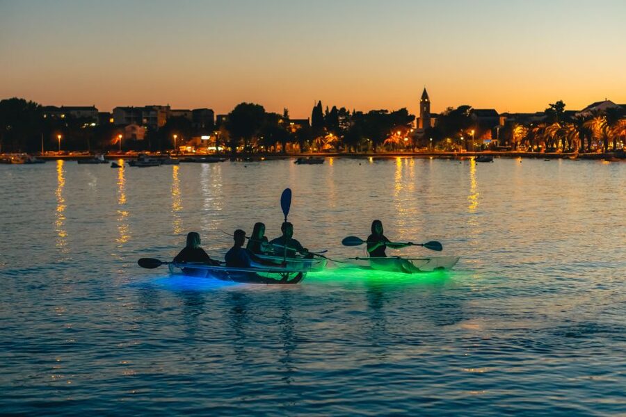 Split: Illuminated Evening Guided Kayaking Tour - From Split to Stobreč: you start away from the crowds