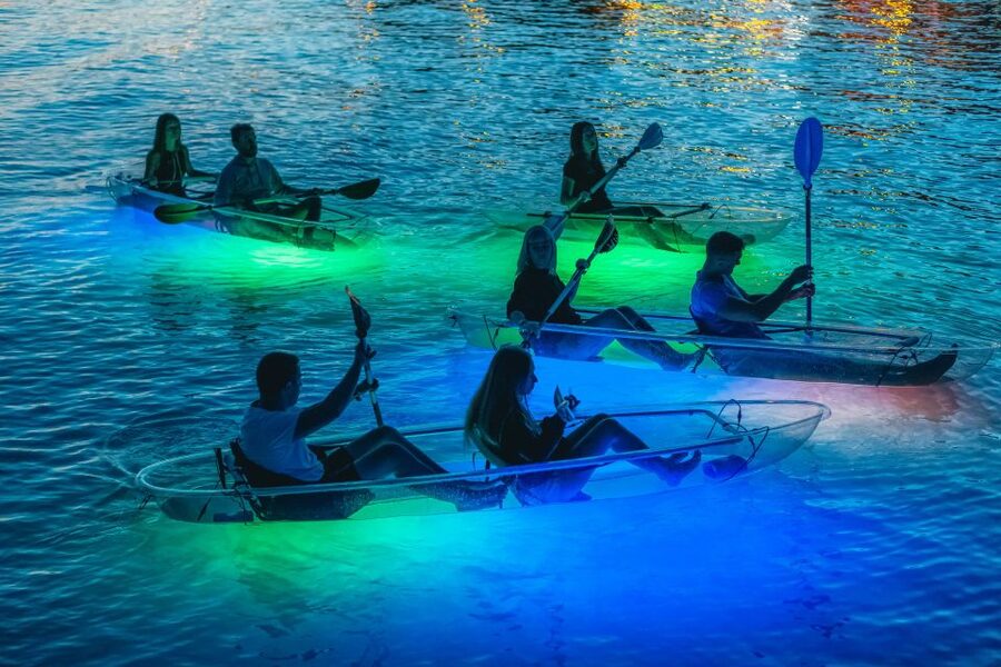 Split: Illuminated Evening Guided Kayaking Tour - The starry finale and the seabed reveal