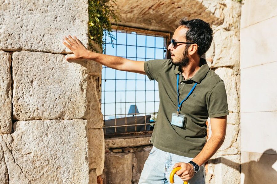 Split: Old Town and Diocletian Palace Walking Tour - Gregory of Nin at Jardin Park: history with a face and a point