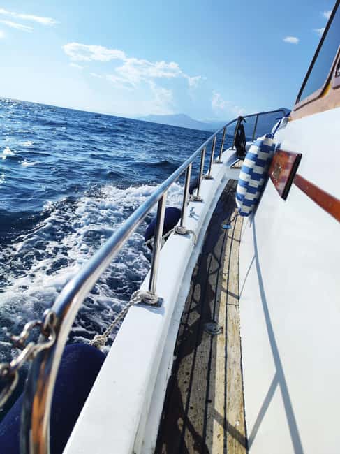 Split/Omiš/Makarska: Full or half day boat tour with "Cvita" - Stop 3: Brač island with swimming, visit time, and that drink break