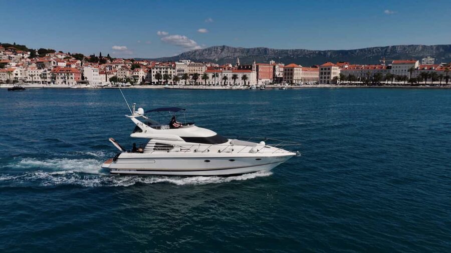 Split: Private Yacht Day Trip to Adriatic Islands - Entering the Split marina: Klara and the easy start