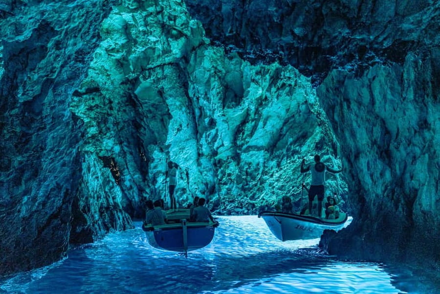 Split/Trogir: Blue Cave, Mamma Mia, Hvar and 5 Island Tour - The Speedboat Part: Fun Adrenaline, Real Bumps