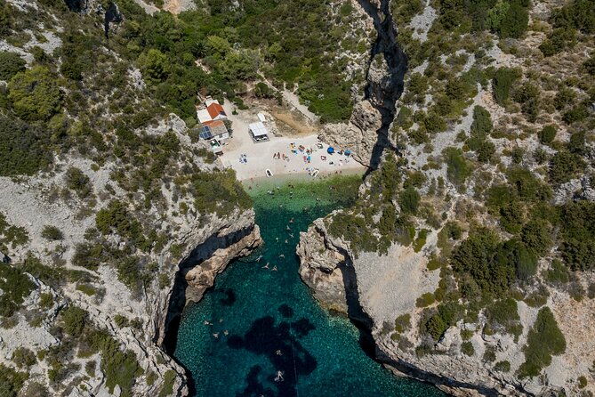 Split/Trogir: Blue Cave, Vis, and Hvar Speedboat Day Tour - Stop 5: Stiniva Cove (Swim in a Narrow-Entrance Paradise)