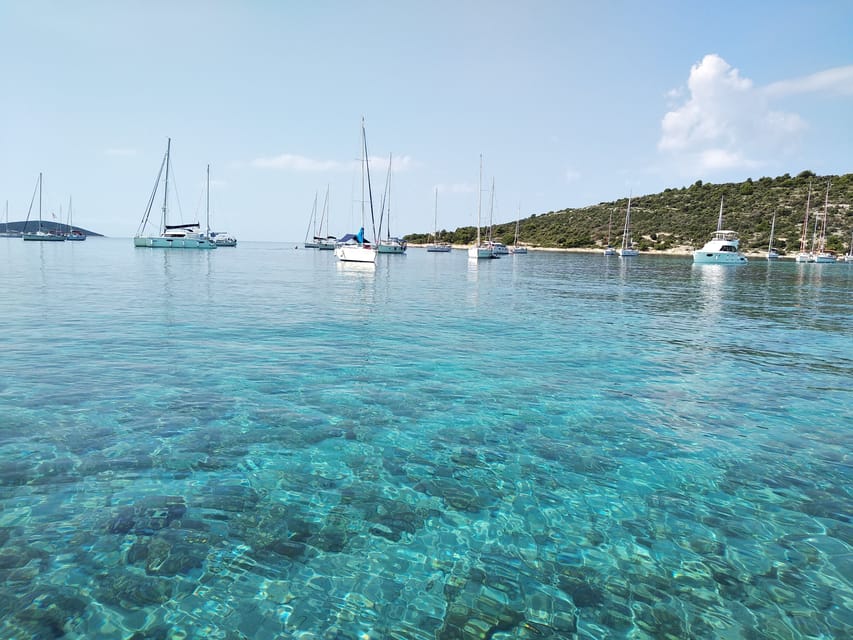 Split/Trogir: Half-Day 3-Island Speedboat Adventure - Blue Lagoon (Krknjaši – Veliki Drvenik): The Swimming Stop That Sets the Tone
