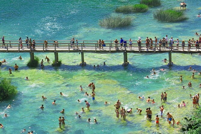 Split/Trogir/Kastela: Krka Private Tour - option: Wine Tasting - Bacvice Beach and the Gelato Finish in Split