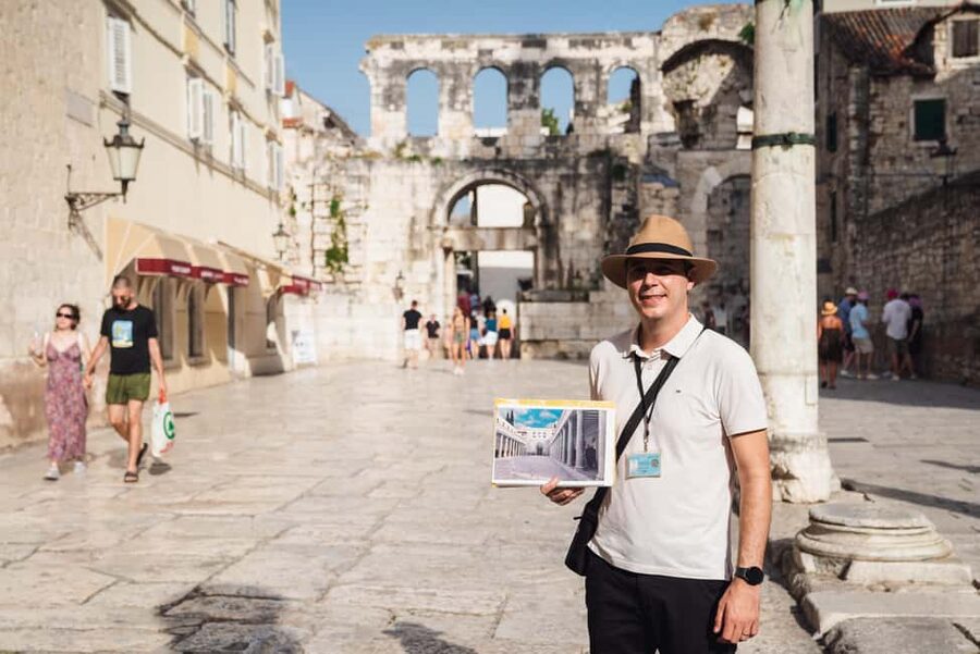 Split: Walking tour of Split with a 'Magister' of History - Meeting at the Bronze Gate and getting oriented fast