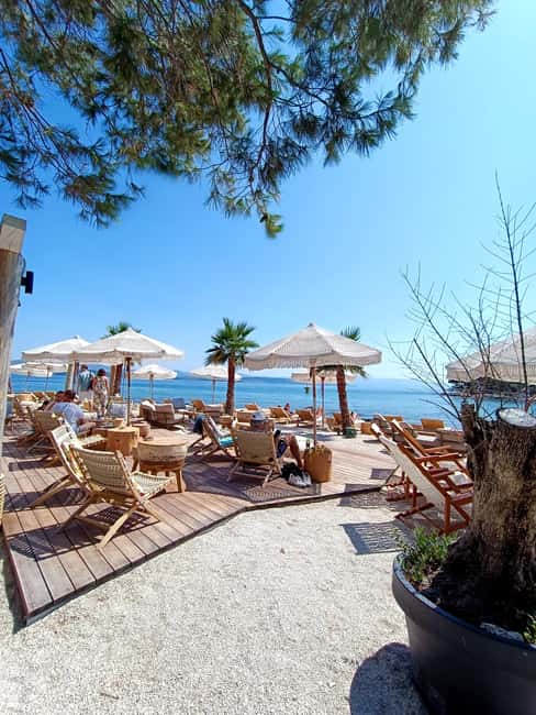 Trogir: Blue Lagoon and 3 Islands Speedboat Tour - Duga Bay on Čiovo: pine shade, warm water, and pebble beaches