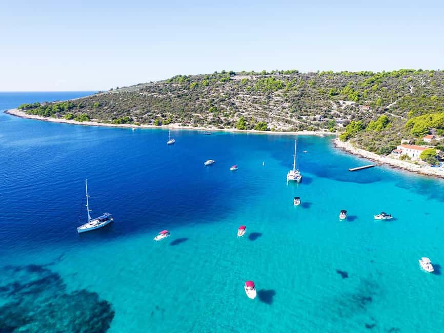Trogir: Blue Lagoon, Maslinica, and Solinska Bay Boat Tour - From Trogir Marina to Open Water Fast