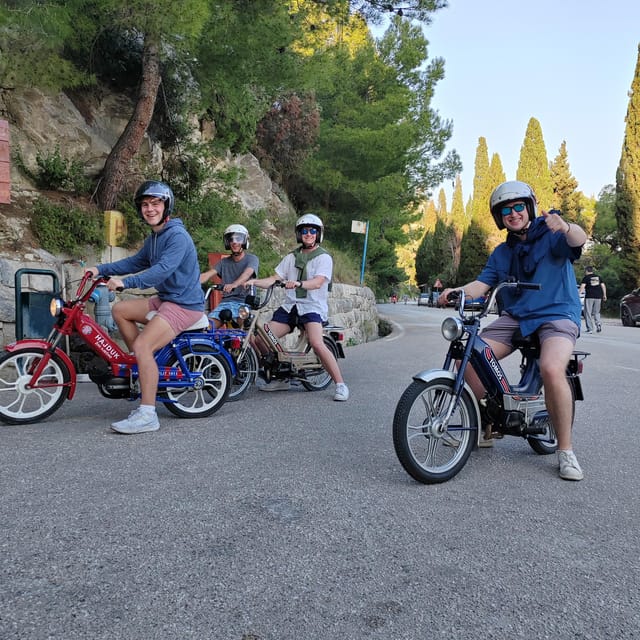 Unique vintage Tomos moped tour Split - Back to the '80s - Riva, West Coast, and beaches like Bačvice and Trstenik