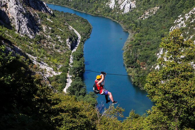 Zipline Croatia: Cetina Canyon Zipline Adventure from Omis - The eight ziplines over Cetina: big height, real canyon views
